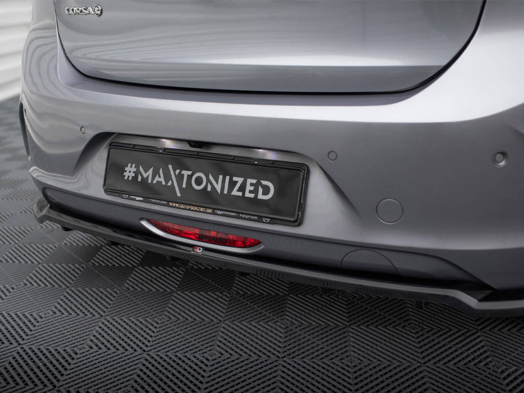 Central Rear Splitter (Vertical Bars) Opel Corsa F (Mk6) - Wayside Performance 