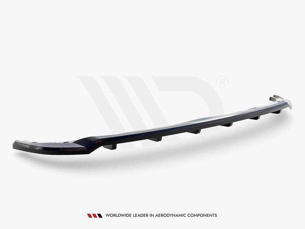 Central Rear Splitter (Vertical Bars) Opel Corsa F (Mk6) - Wayside Performance 