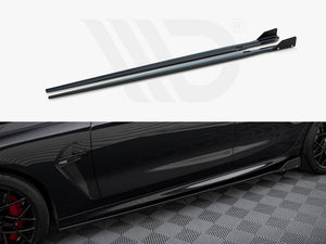 Side Skirts Diffusers V.1 + Flaps BMW M8 Gran Coupe F93 / 8 Gran Coupe M-Pack G16 - Wayside Performance 