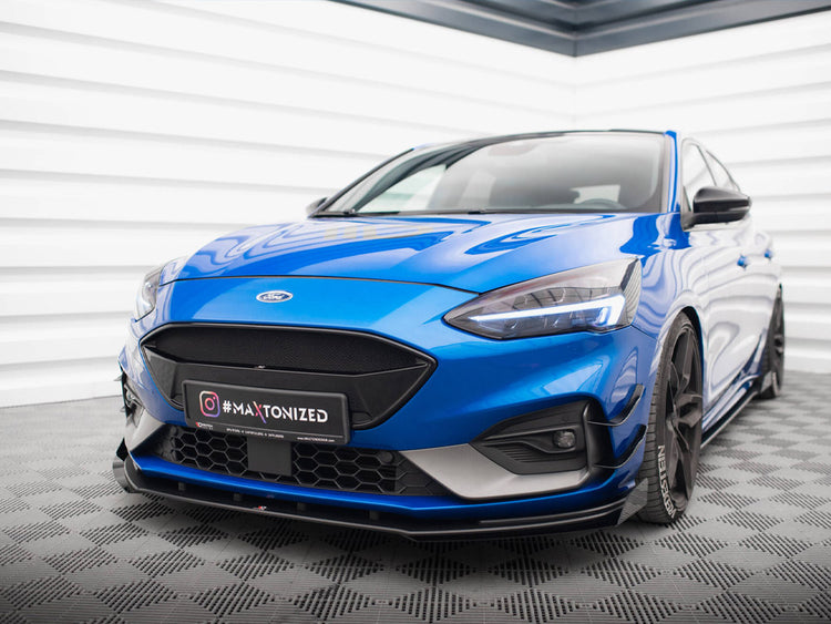 Street PRO Front Splitter + Flaps Ford Focus ST / ST-Line Mk4 - Wayside Performance 