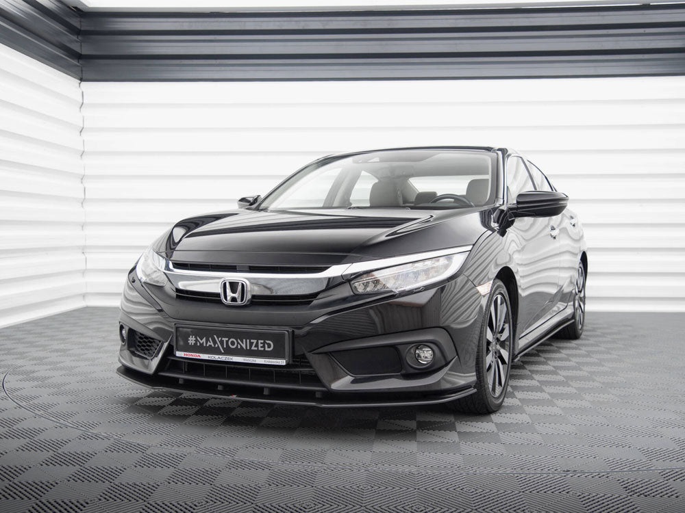 Street PRO Front Splitter Honda Civic Mk10 - Wayside Performance 