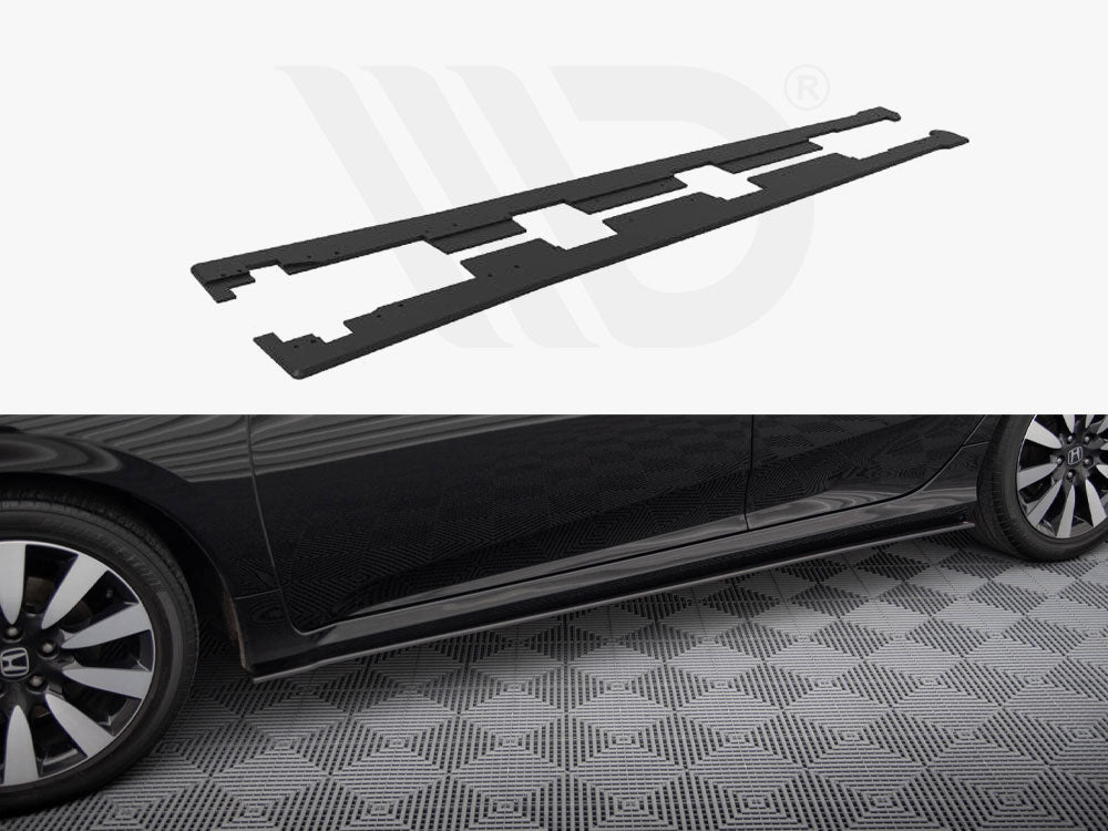 Street PRO Side Skirts Diffusers Honda Civic Mk10 - Wayside Performance 