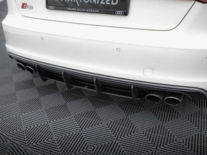 Street PRO Rear Diffuser Audi S3 / A3 S-Line Sportback / Hatchback 8V - Wayside Performance 