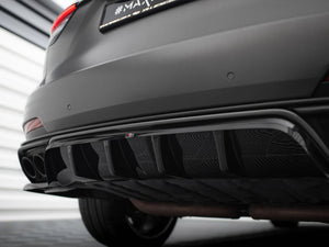 Central Rear Splitter (Vertical Bars) Maserati Levante Trofeo Mk1 - Wayside Performance 