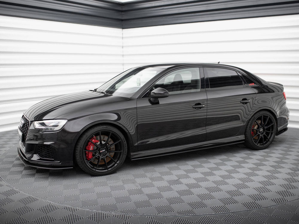 Street PRO Side Skirts Diffusers Audi RS3 Sedan 8V Facelift - Wayside Performance 