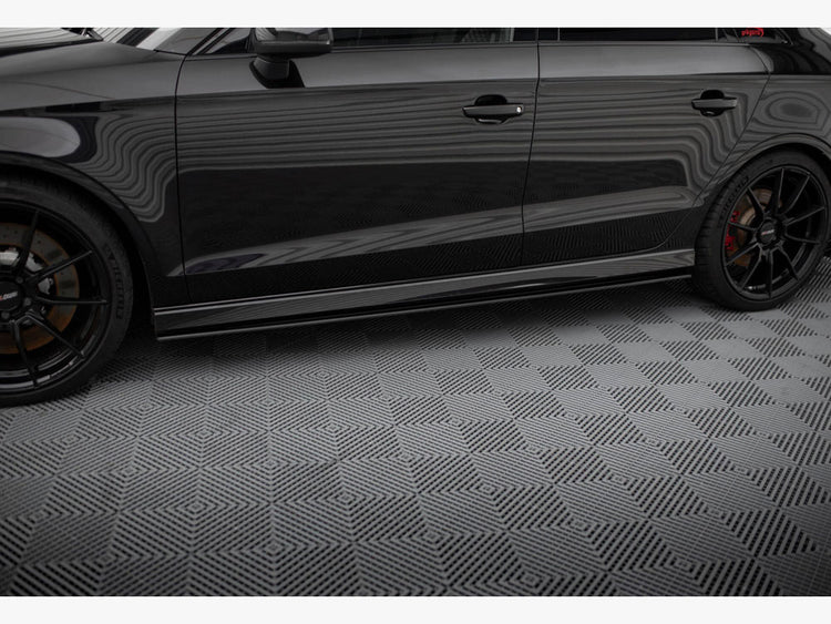 Street PRO Side Skirts Diffusers Audi RS3 Sedan 8V Facelift - Wayside Performance 