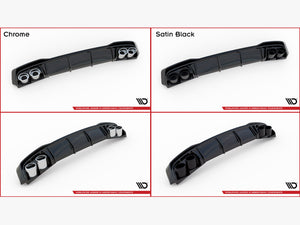 Rear Valance + Exhaust Ends Imitation Peugeot 308 SW Mk2 Facelift TEXTURED - Wayside Performance 