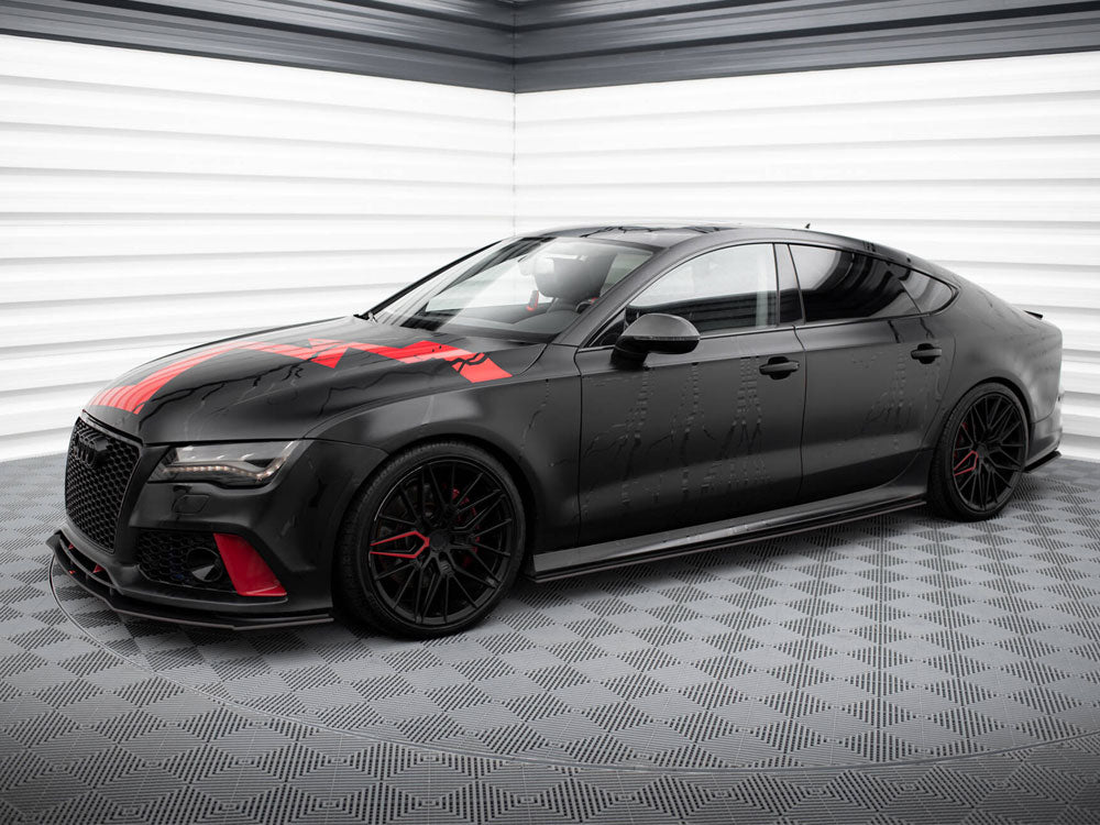 Street PRO Front Splitter Audi A7 RS7 Look C7 - Wayside Performance 