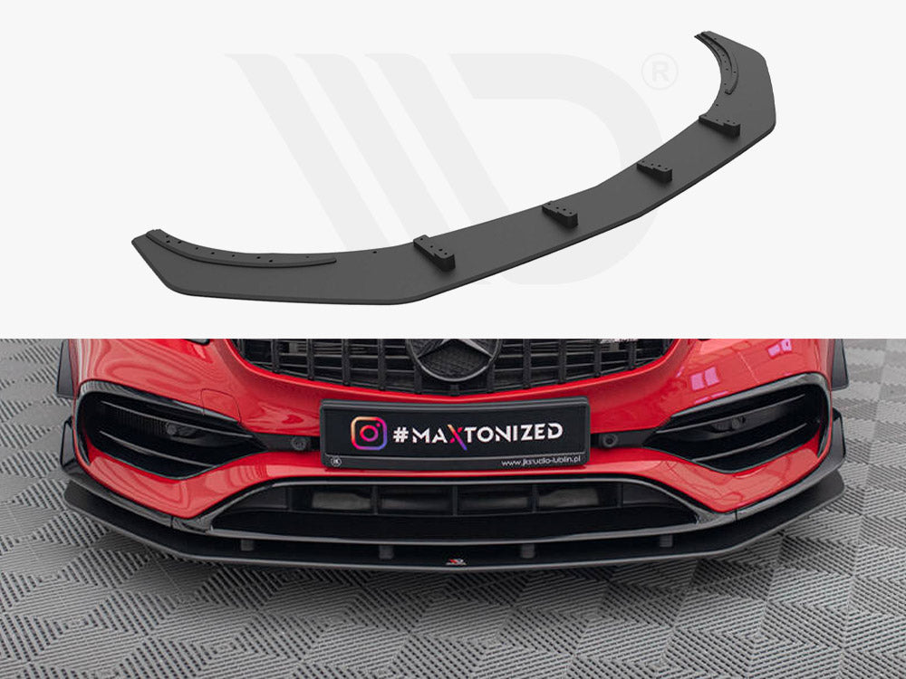 Street PRO Front Splitter Mercedes-Benz A 45 AMG Aero W176 Facelift - Wayside Performance 