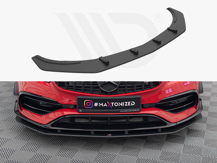 Street PRO Front Splitter Mercedes-Benz A 45 AMG Aero W176 Facelift - Wayside Performance 