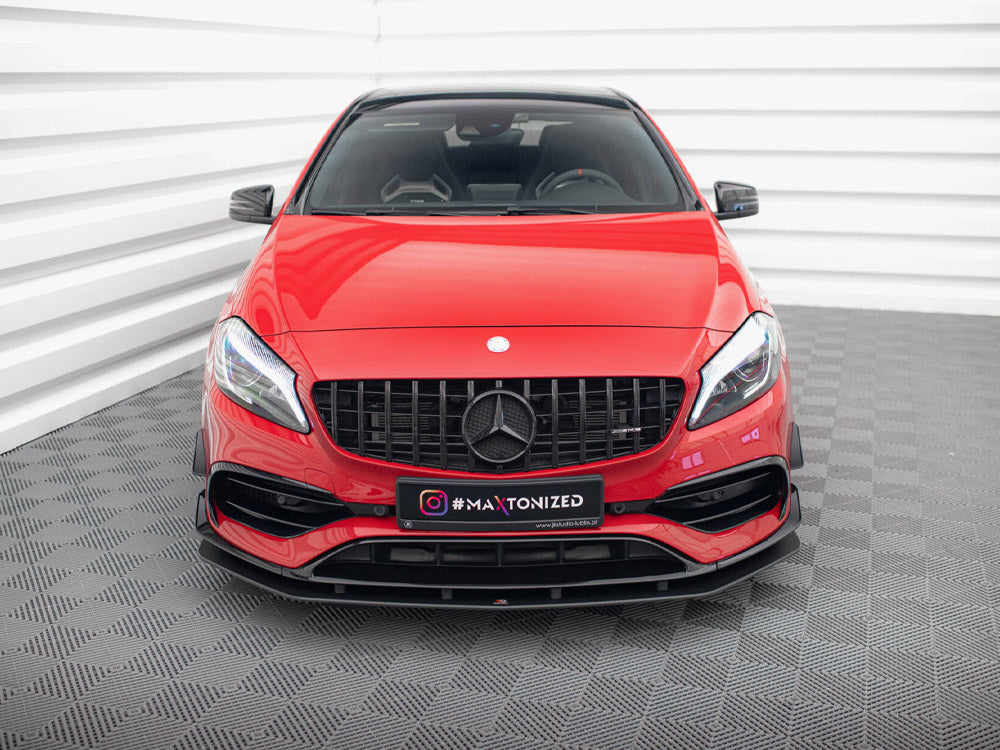 Street PRO Front Splitter Mercedes-Benz A 45 AMG Aero W176 Facelift - Wayside Performance 