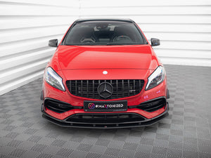 Street PRO Front Splitter Mercedes-Benz A 45 AMG Aero W176 Facelift - Wayside Performance 