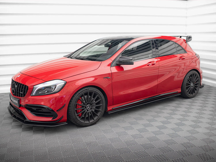 Street PRO Side Skirts Diffusers Mercedes-Benz A 45 AMG W176 Facelift - Wayside Performance 
