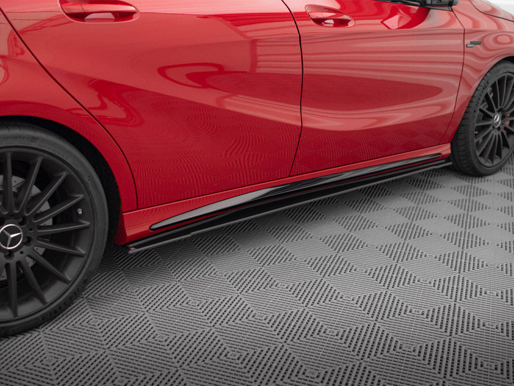 Street PRO Side Skirts Diffusers Mercedes-Benz A 45 AMG W176 Facelift - Wayside Performance 