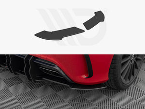 Street Pro Rear Side Splitters Mercedes-Benz A 45 AMG W176 Facelift - Wayside Performance 