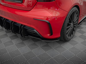Street Pro Rear Side Splitters Mercedes-Benz A 45 AMG W176 Facelift - Wayside Performance 