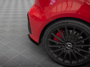 Street Pro Rear Side Splitters Mercedes-Benz A 45 AMG W176 Facelift - Wayside Performance 