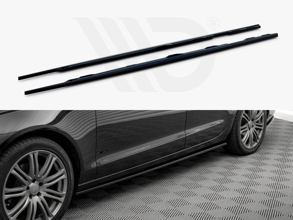 Side Skirts Diffusers V.2 Audi A6 C7 - Wayside Performance 