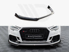 Front Splitter V.4 Audi RS3 Sedan 8V Facelift - Wayside Performance 
