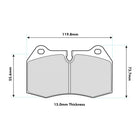 PBS Nissan 350Z Front Prorace Pads 8071PR - Wayside Performance 