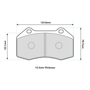 PBS Performance front brake pads for Renault Megane II 225 with Brembo Caliper - Wayside Performance 