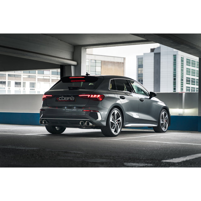 Cobra Sport Audi S3 (8Y) 5 door Sportback Valved Turbo Back Performance Exhaust - Wayside Performance 