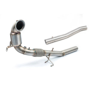 Cobra Sport Audi S3 (8Y) Saloon Front Downpipe Sports Cat / De-Cat Performance Exhaust - Wayside Performance 