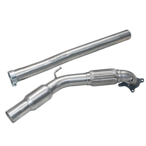 Cobra Sport Audi TT (Mk2) 1.8/2.0 TFSI (2WD) 2011-14 Front Downpipe Sports Cat / De-Cat Performance Exhaust - Wayside Performance 