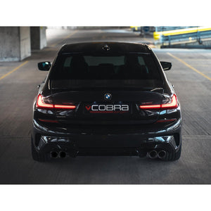 Cobra Sport BMW 320i Touring (G21) (19>) Non-Valved Quad Exit M3 Style Performance Exhaust - Wayside Performance 