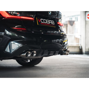 Cobra Sport BMW 330i (G20) (19>) Non-Valved Quad Exit M3 Style Performance Exhaust - Wayside Performance 