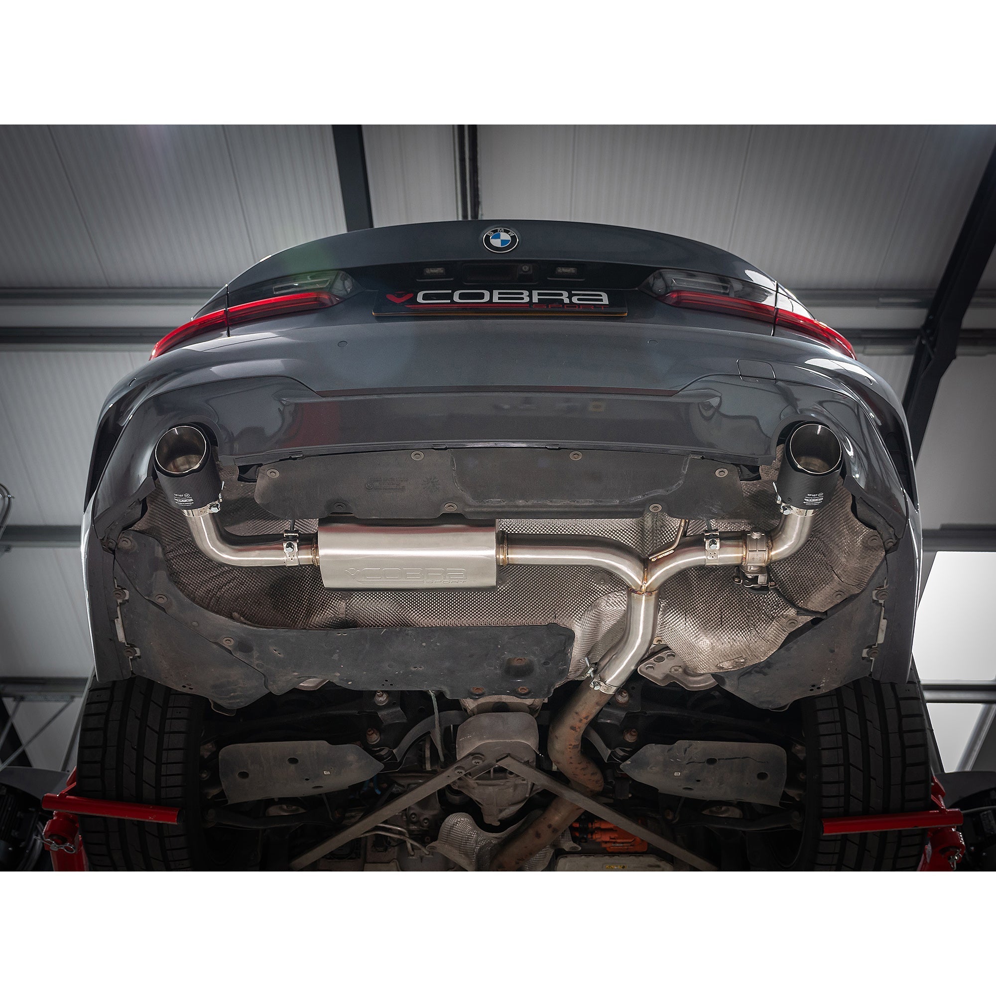 BMW 330e Touring (G21) (19>) Valved Dual Exit Rear Axle Back Performance Exhaust - Wayside Performance 