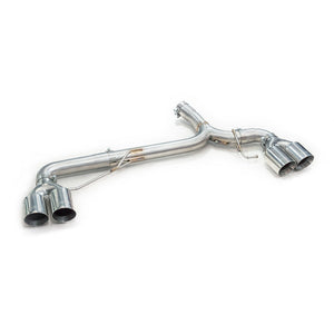 BMW 330e Touring (G21) (19>) Non-Valved Venom Quad Exit Rear Axle Back M3 Style Performance Exhaust - Wayside Performance 