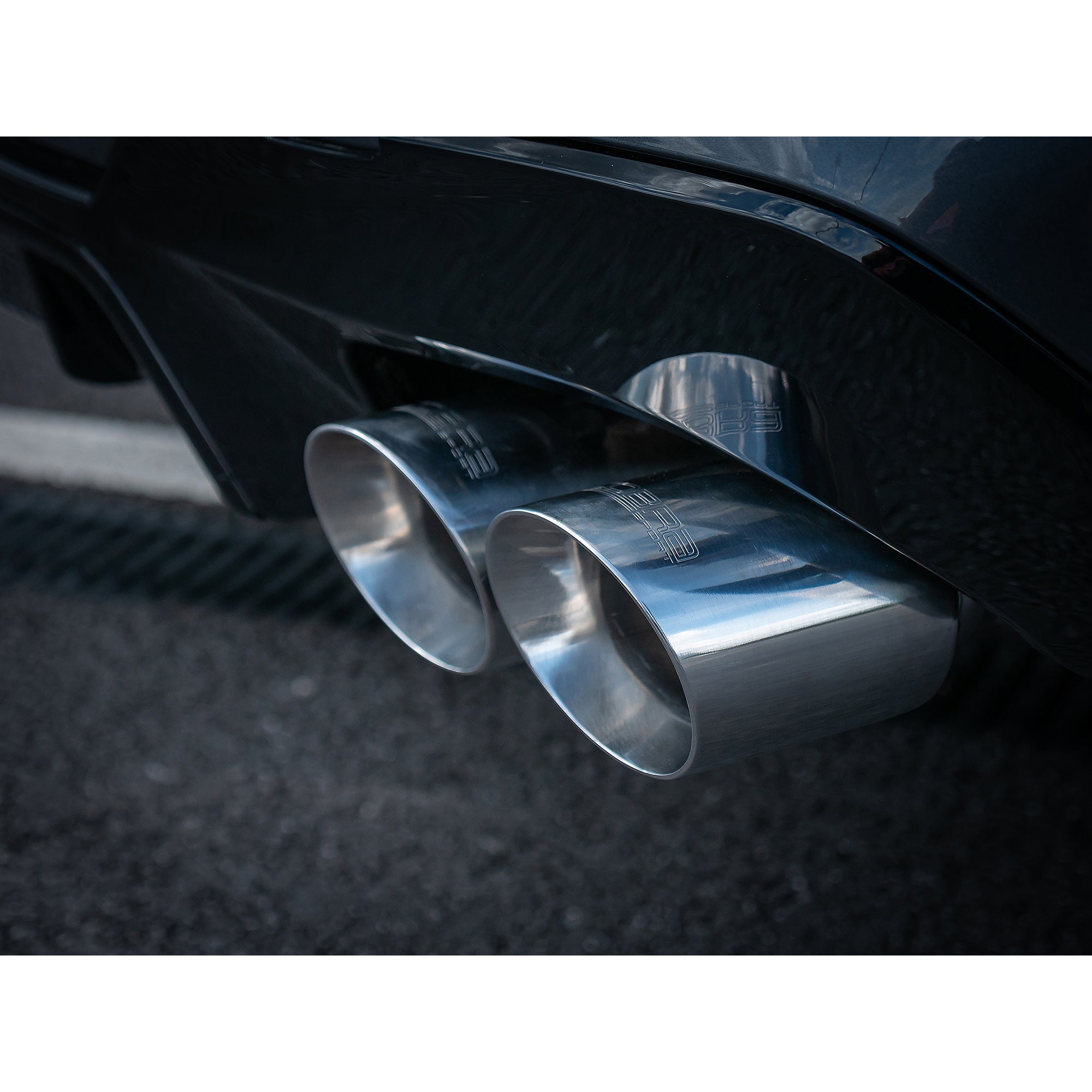 BMW 330e Touring (G21) (19>) Non-Valved Venom Quad Exit Rear Axle Back M3 Style Performance Exhaust - Wayside Performance 