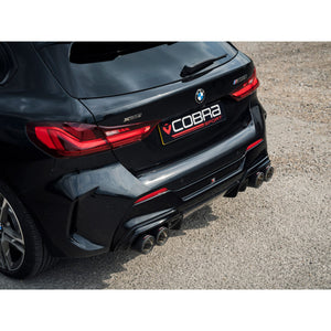 Cobra Sport BMW M135i (F40) Venom Quad Exit M3 Style Race Box Delete Cat Back Performance Exhaust - Wayside Performance 