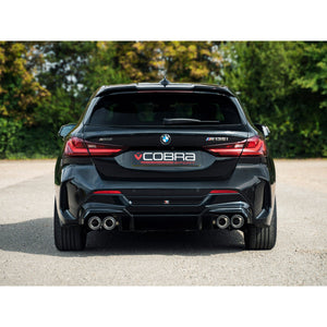 Cobra Sport BMW M135i (F40) Venom Quad Exit M3 Style Race Box Delete Cat Back Performance Exhaust - Wayside Performance 