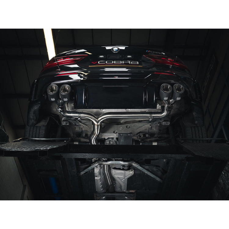 Cobra Sport BMW M135i (F40) Quad Exit GPF/PPF Back Non-Valved Race Box Delete M3 Style Performance Exhaust - Wayside Performance 