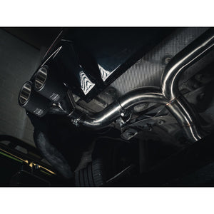 Cobra Sport BMW M135i (F40) Quad Exit GPF/PPF Back Non-Valved Race Box Delete M3 Style Performance Exhaust - Wayside Performance 