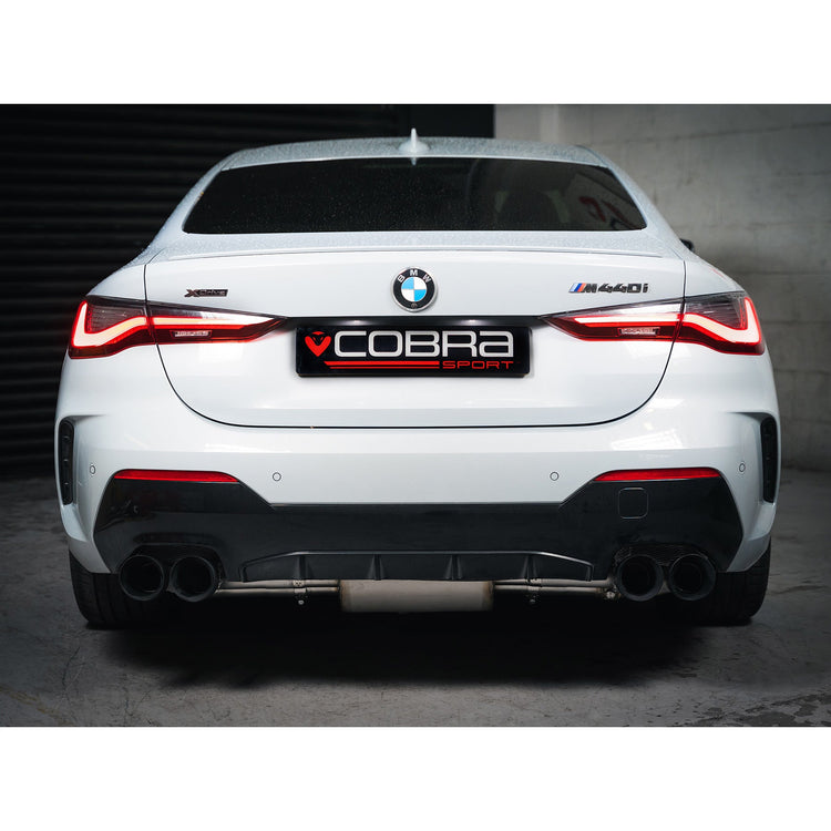 Cobra Sport BMW M440i (G22/G23) (22>) Valved Quad Exit GPF/PPF Back Performance Exhaust - Wayside Performance 