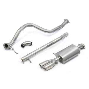 Cobra Sport Ford Fiesta (Mk8) 1L EcoBoost ST-Line (ST Style) Twin Tip Cat Back Performance Exhaust - Wayside Performance 