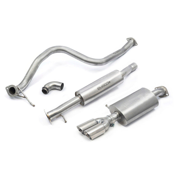 Cobra Sport Ford Fiesta (Mk8) 1L EcoBoost ST-Line (ST Style) Twin Tip Cat Back Performance Exhaust - Wayside Performance 