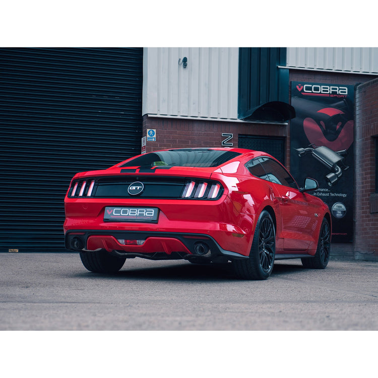 Cobra Sport Ford Mustang 5.0 V8 GT Convertible (2015-18) 2.5" Venom Box Delete Axle Back Performance Exhaust - Wayside Performance 