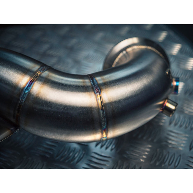 Cobra Sport Mercedes-AMG A 45 S Front Downpipe Sports Cat / De-Cat Performance Exhaust - Wayside Performance 