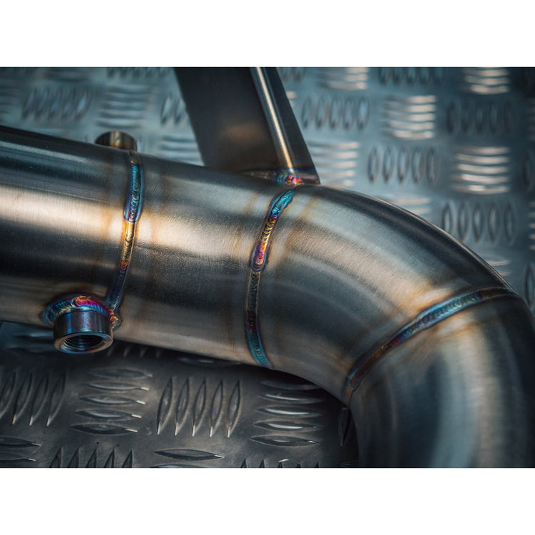 Mercedes-AMG GLA 45 S Front Downpipe Sports Cat / De-Cat Performance Exhaust - Wayside Performance 