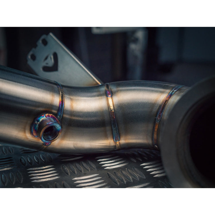 Mercedes-AMG GLA 45 S Front Downpipe Sports Cat / De-Cat Performance Exhaust - Wayside Performance 