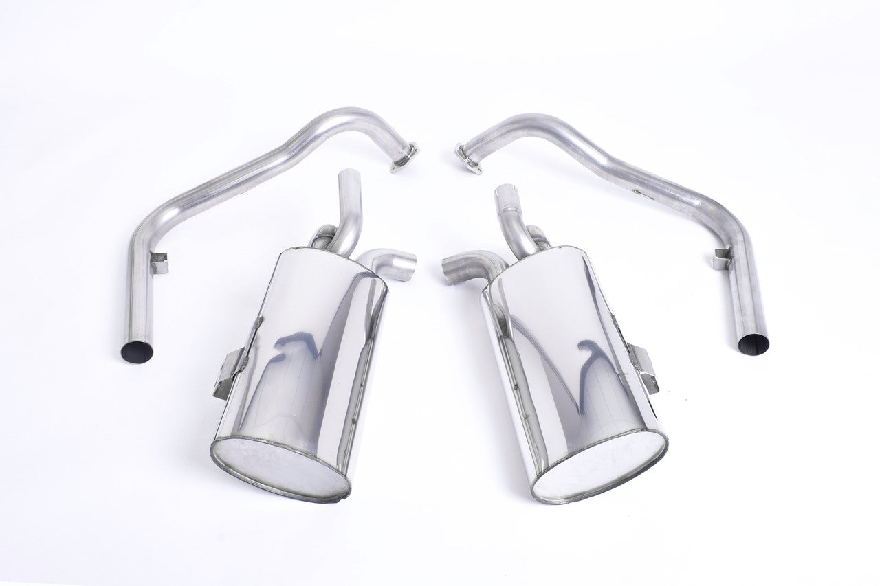Milltek Cat-back Exhaust - Non-resonated (louder). Ceramic Black Tips - Cayman - S 3.4 987 Gen2 - 2009-2013 - SSXPO116_1 - Wayside Performance 