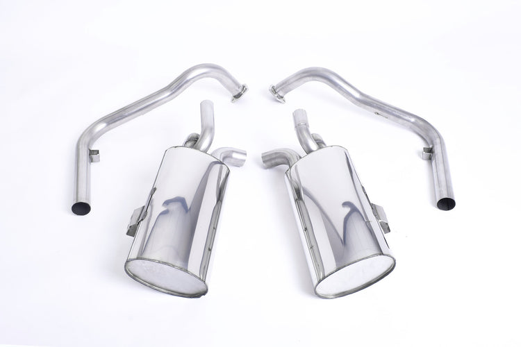 Milltek Cat-back Exhaust - Non-resonated (louder). Ceramic Black Tips - Cayman - S 3.4 987 Gen2 - 2009-2013 - SSXPO116_1 - Wayside Performance 