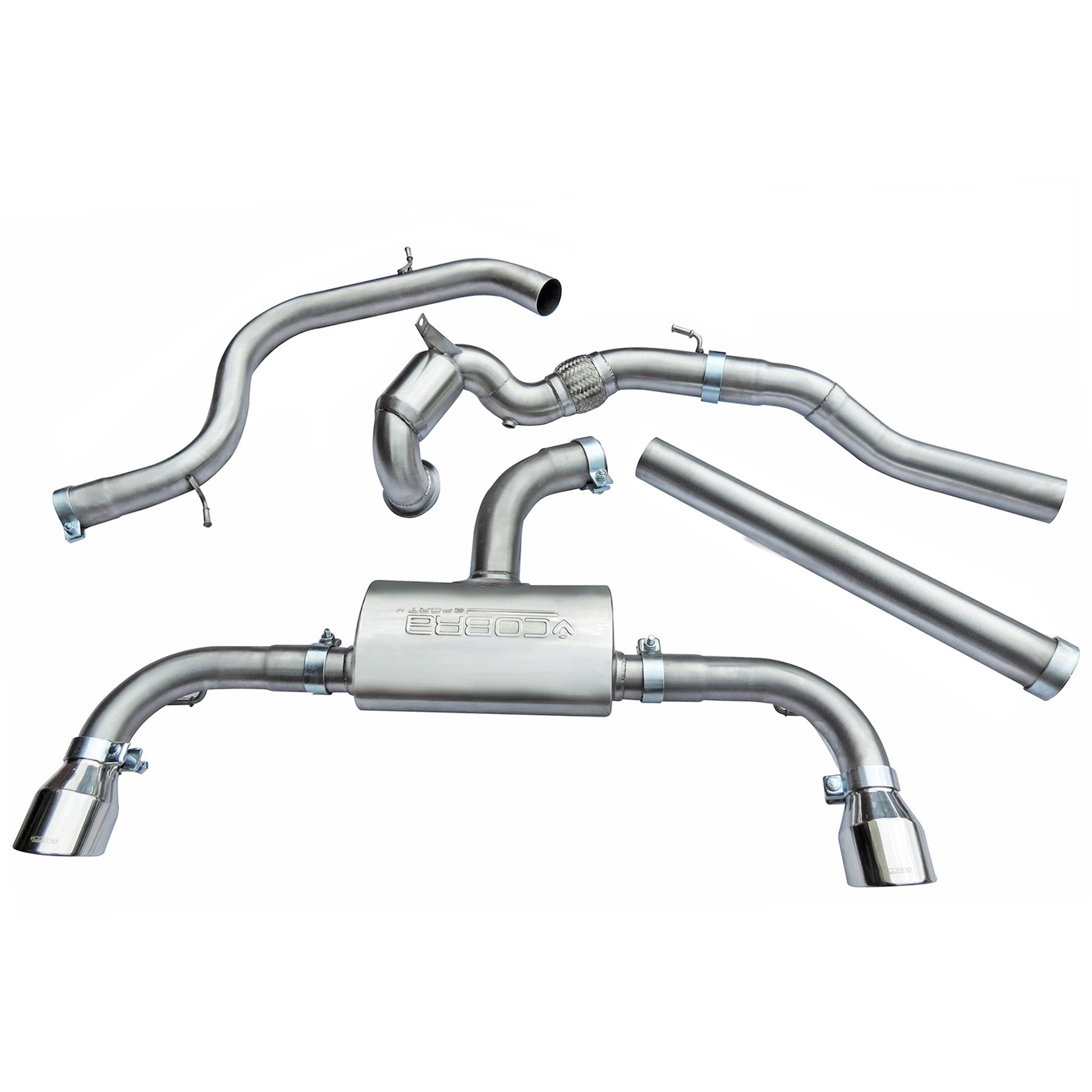 Cobra Sport VW Golf GTI (Mk7.5) 2.0 TSI (5G) (17-20) Turbo Back Performance Exhaust - Wayside Performance 