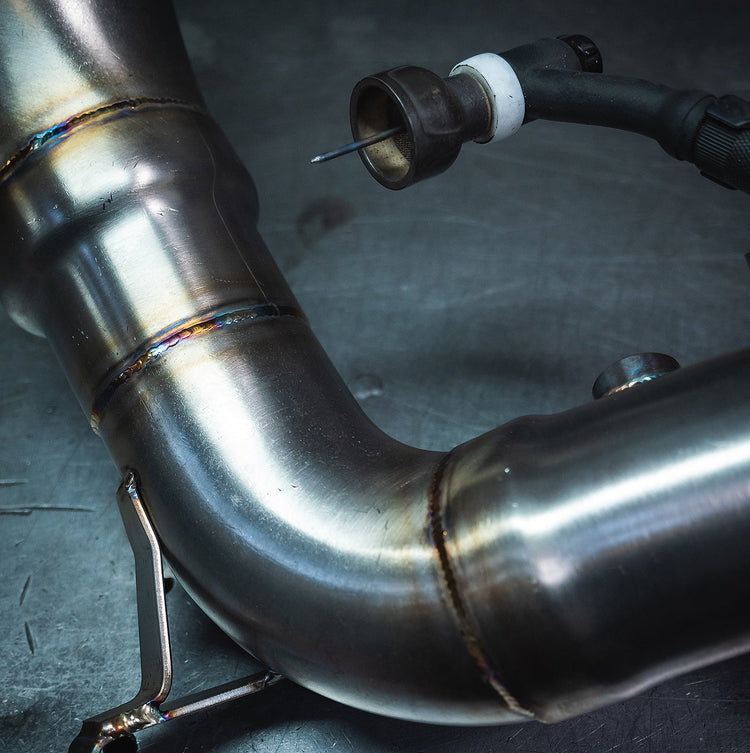 Cobra Sport VW Tiguan R (21>) Front Downpipe Sports Cat / De-Cat Performance Exhaust - Wayside Performance 