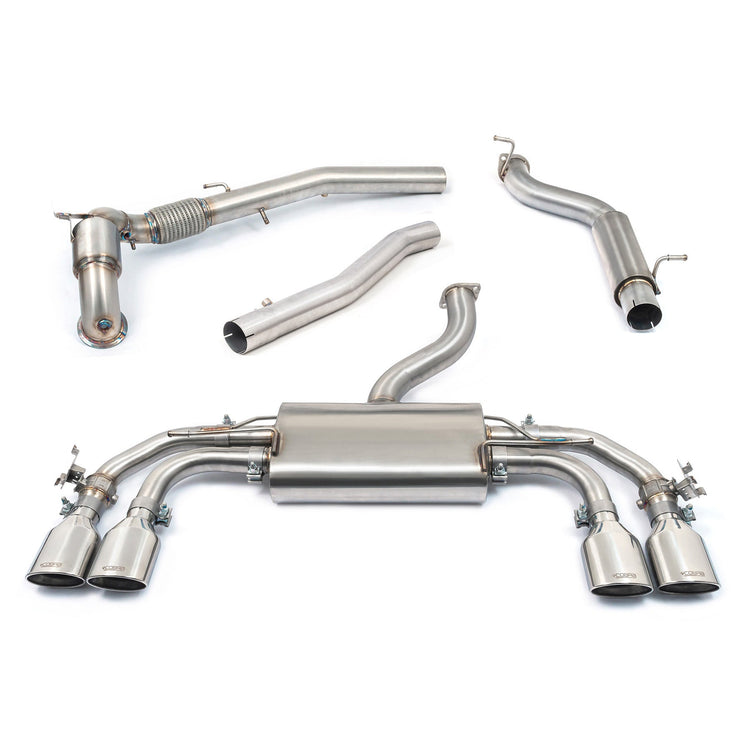 Cobra Sport VW Golf R (Mk8) 2.0 TSI (21>) Valved Turbo Back Performance Exhaust - Wayside Performance 