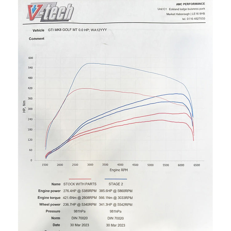 Cobra Sport VW Golf GTI (Mk8) 2.0 TSI (20>) Front Downpipe Sports Cat / De-Cat Performance Exhaust - Wayside Performance 